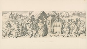 The Eve before the Battle. Pious Observance of the Normans by Daniel Maclise